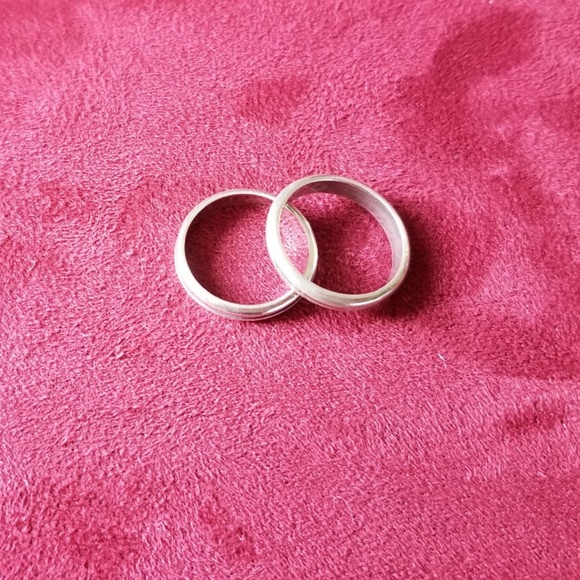 Two Silver Stackable Rings - Picture 2 of 5